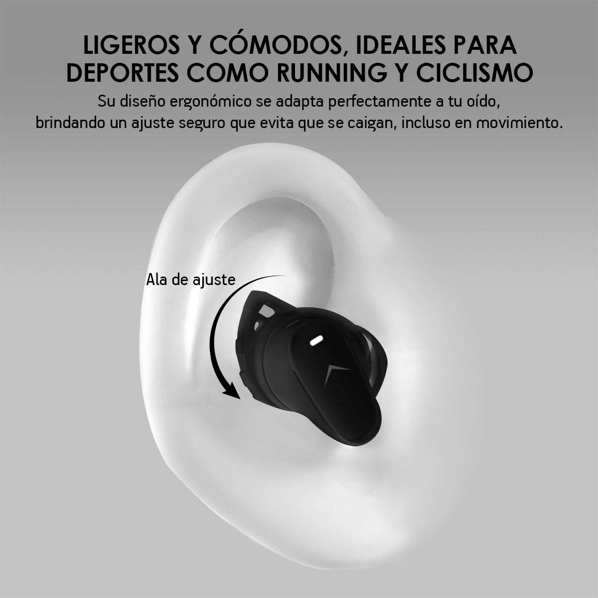 Audífonos Bluetooth con Cancelación de Ruido Activa Ultra HD IPX4 Sport