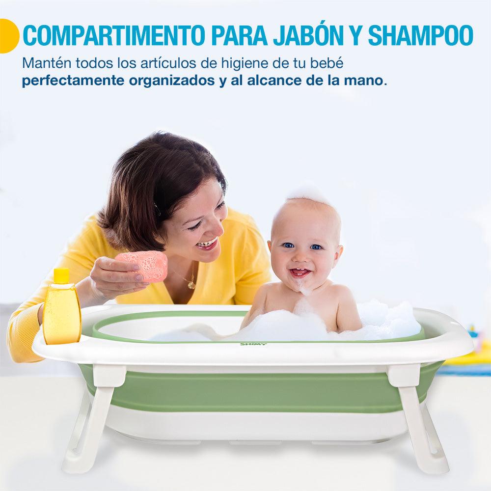 Tina de Baño para Bebé Plegable y Termómetro Integrado