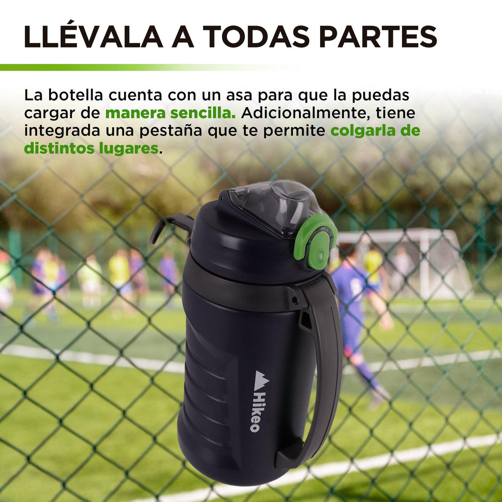Botella Deportiva de 2.16 L con Popote y Tapa Hermética HIKEO