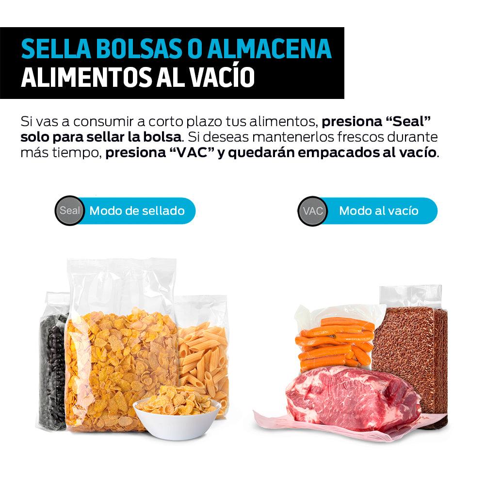 Selladora al Vacío para Alimentos con 30 Bolsas
