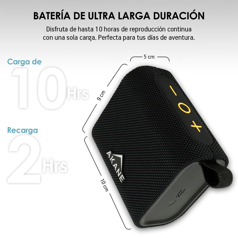 Bocina Bluetooth 5.3 Portátil Ultra Potente 7 W Resistente al Agua IP67