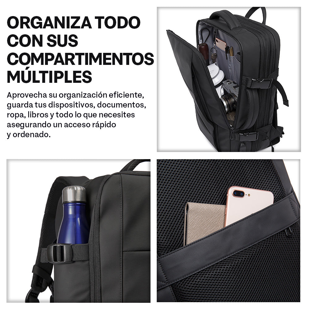 Mochila Expandible de 22 a 35 L para Laptop de 18 Pulgadas