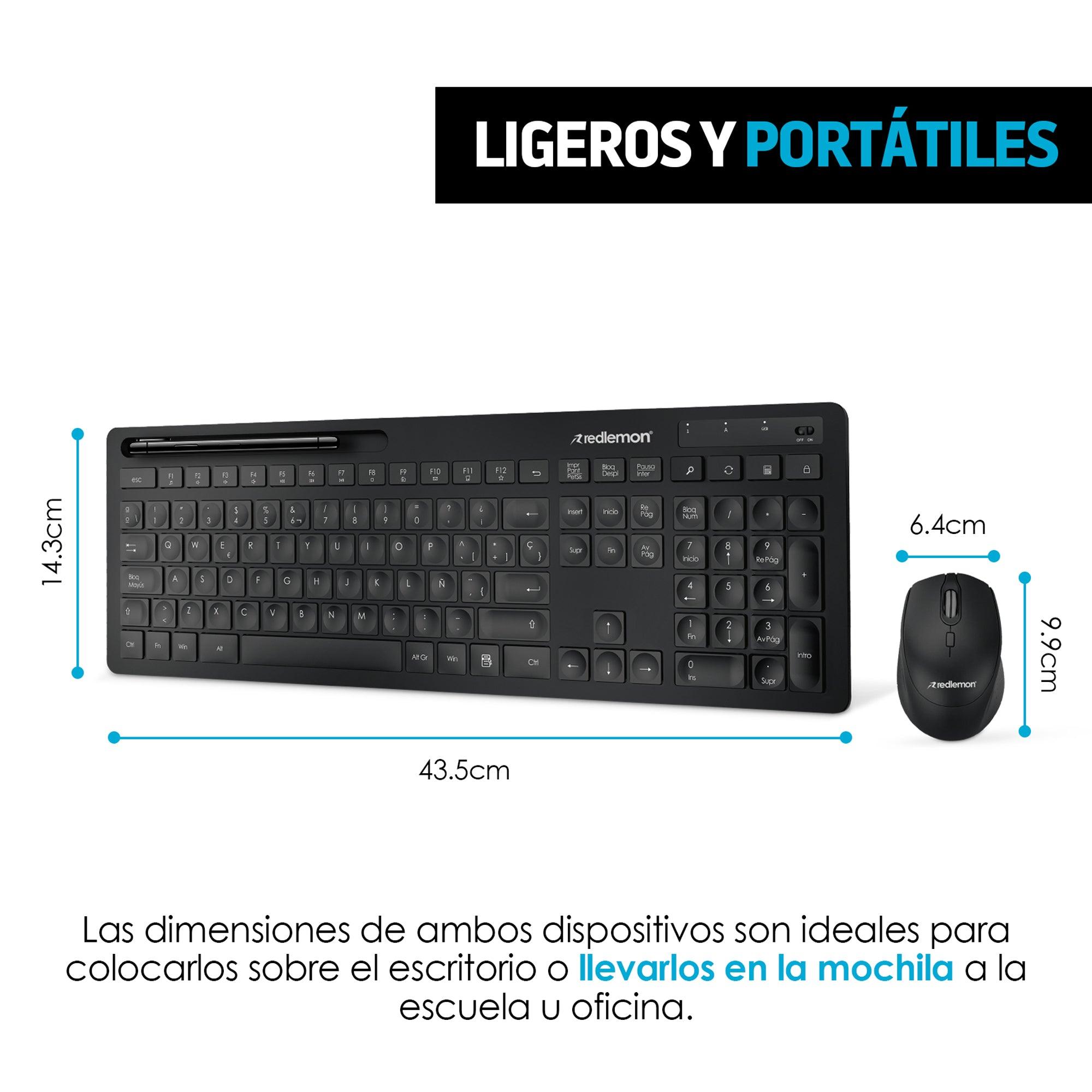 Kit de teclado y mouse inalámbricos USB