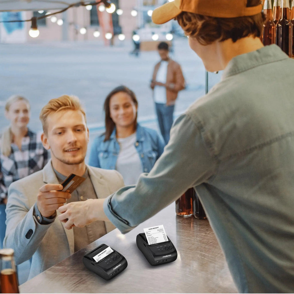 Mini Impresora Térmica Bluetooth de 58 mm para Tickets