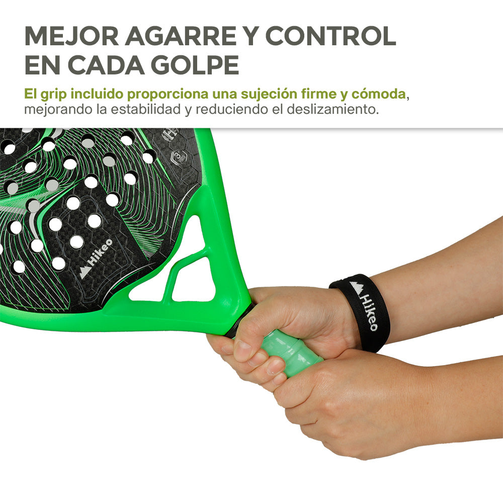 Pala de Pádel Premium con Funda, Pelotas y Grip, Raqueta para todos los Niveles