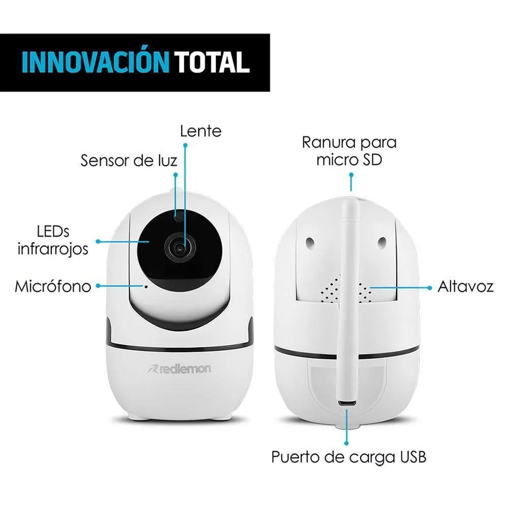 Cámara de Seguridad WiFi HD Con Detección de Movimiento