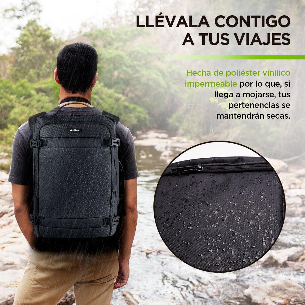 Mochila de Viaje Expandible con Candado y Puerto USB HIKEO