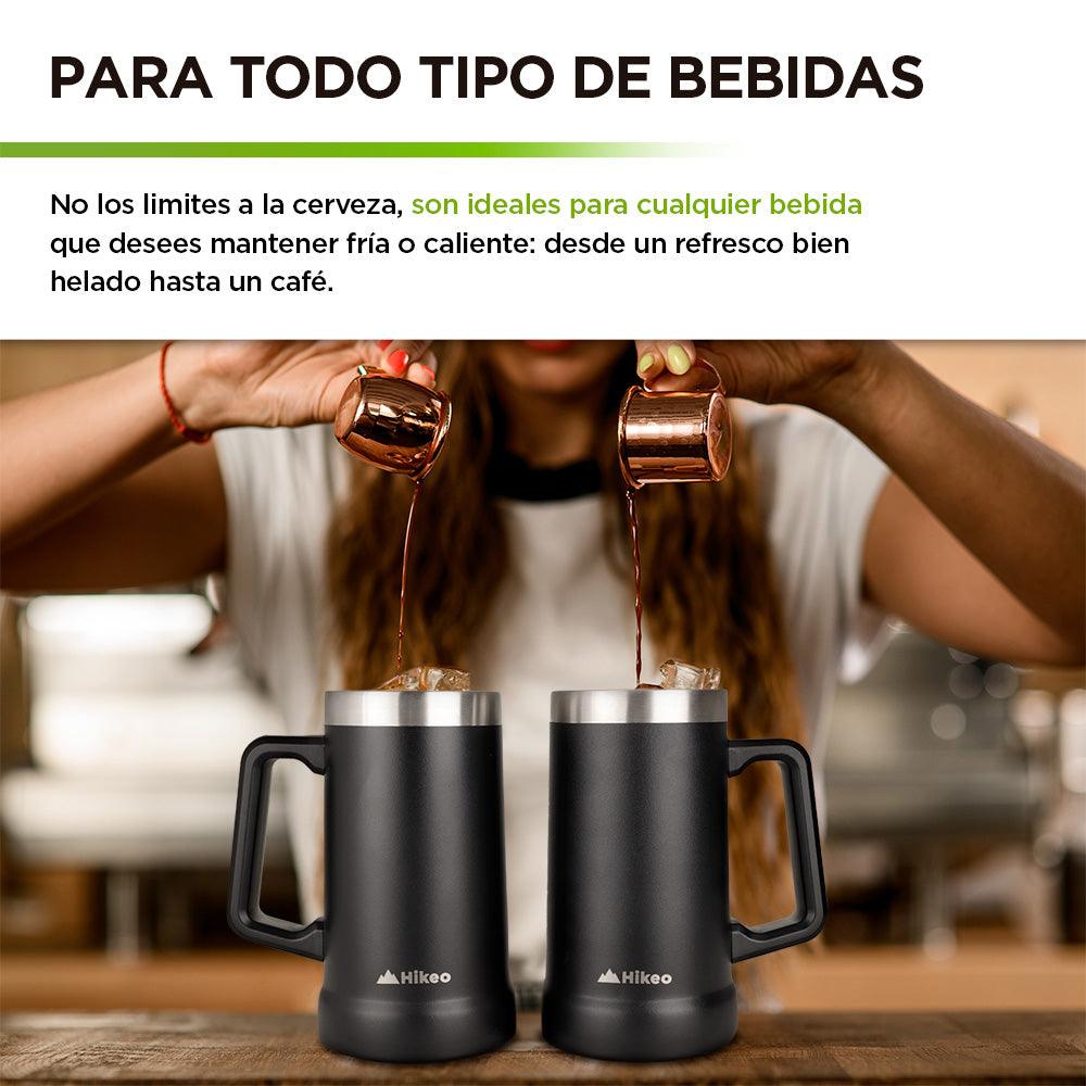 Set de 2 Tarros Cerveceros de Acero Inoxidable 730 ml HIKEO