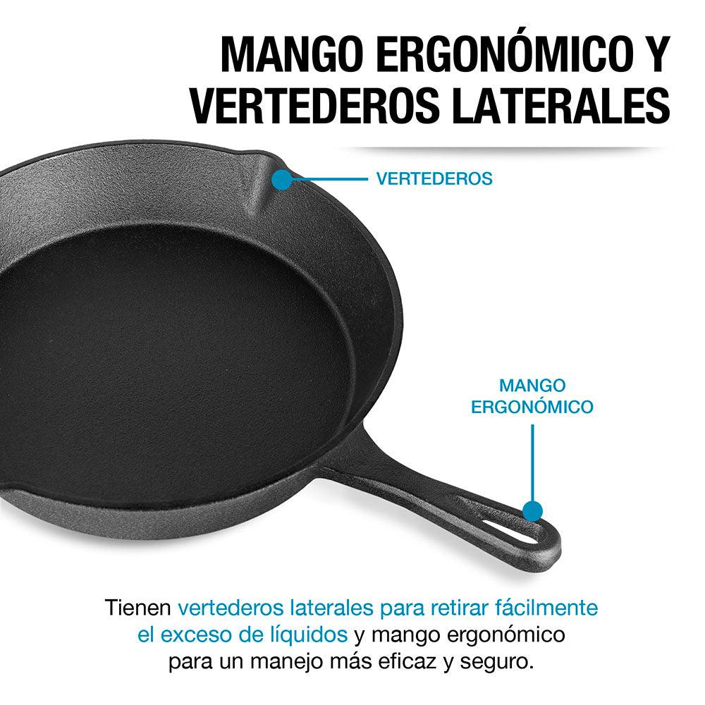 Set de 3 Sartenes de Hierro Fundido Casa Litus