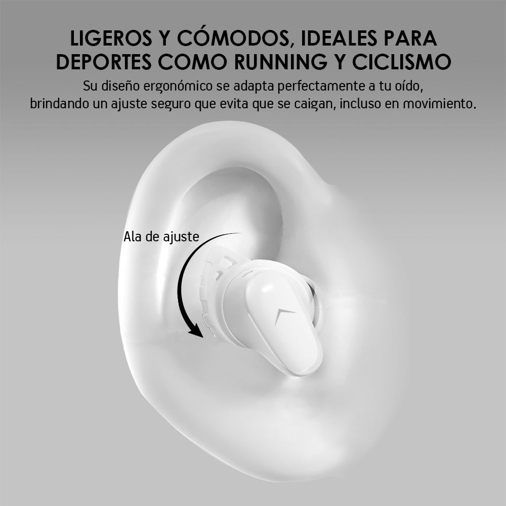 Audífonos Bluetooth con Cancelación de Ruido Activa Ultra HD IPX4 Sport