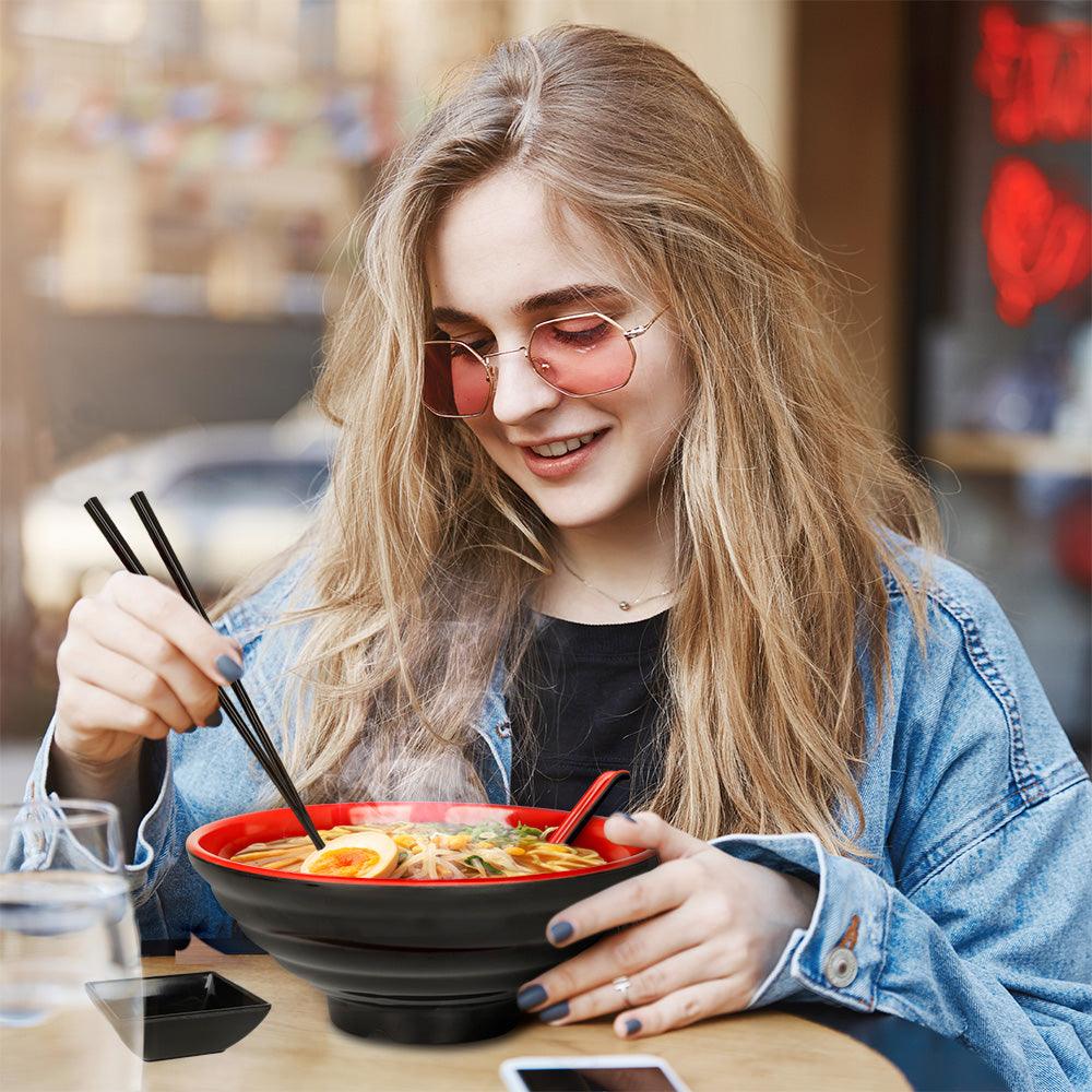 Vajilla de Melamina para Ramen de 16 Piezas, 4 Personas