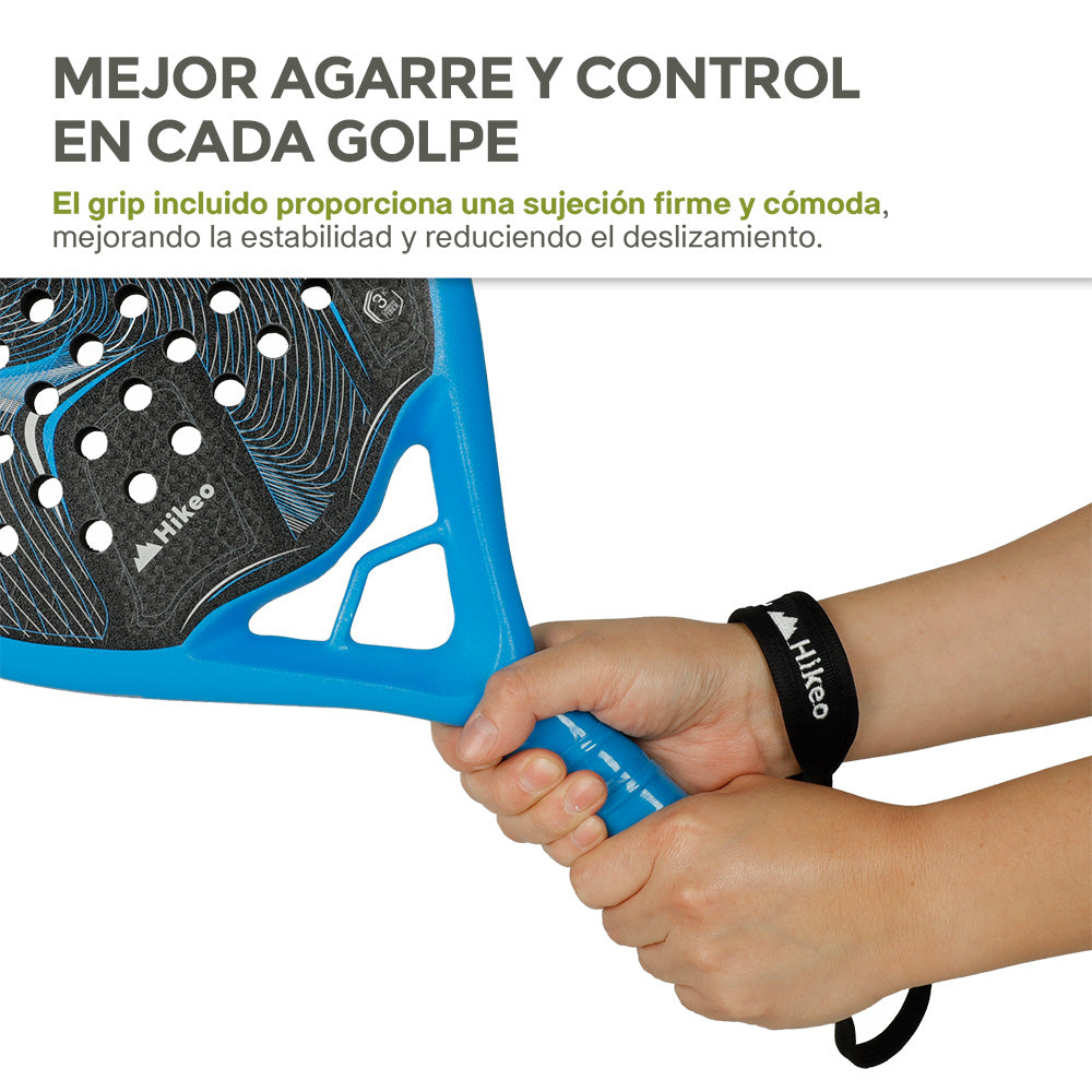 Pala de Pádel Premium con Funda, Pelotas y Grip, Raqueta para todos los Niveles