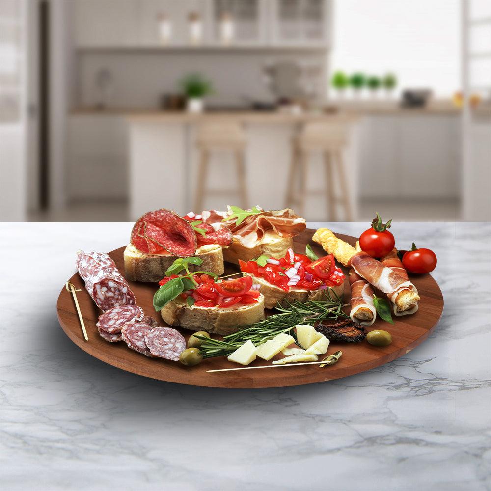 Organizador Giratorio Lazy Susan de Acacia de 38 cm Casa Litus