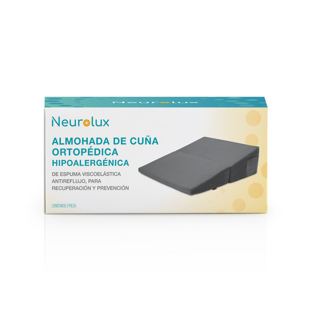 Almohada Ortopédica de Cuña Antirreflujo para Espalda, Cuello, Embarazo