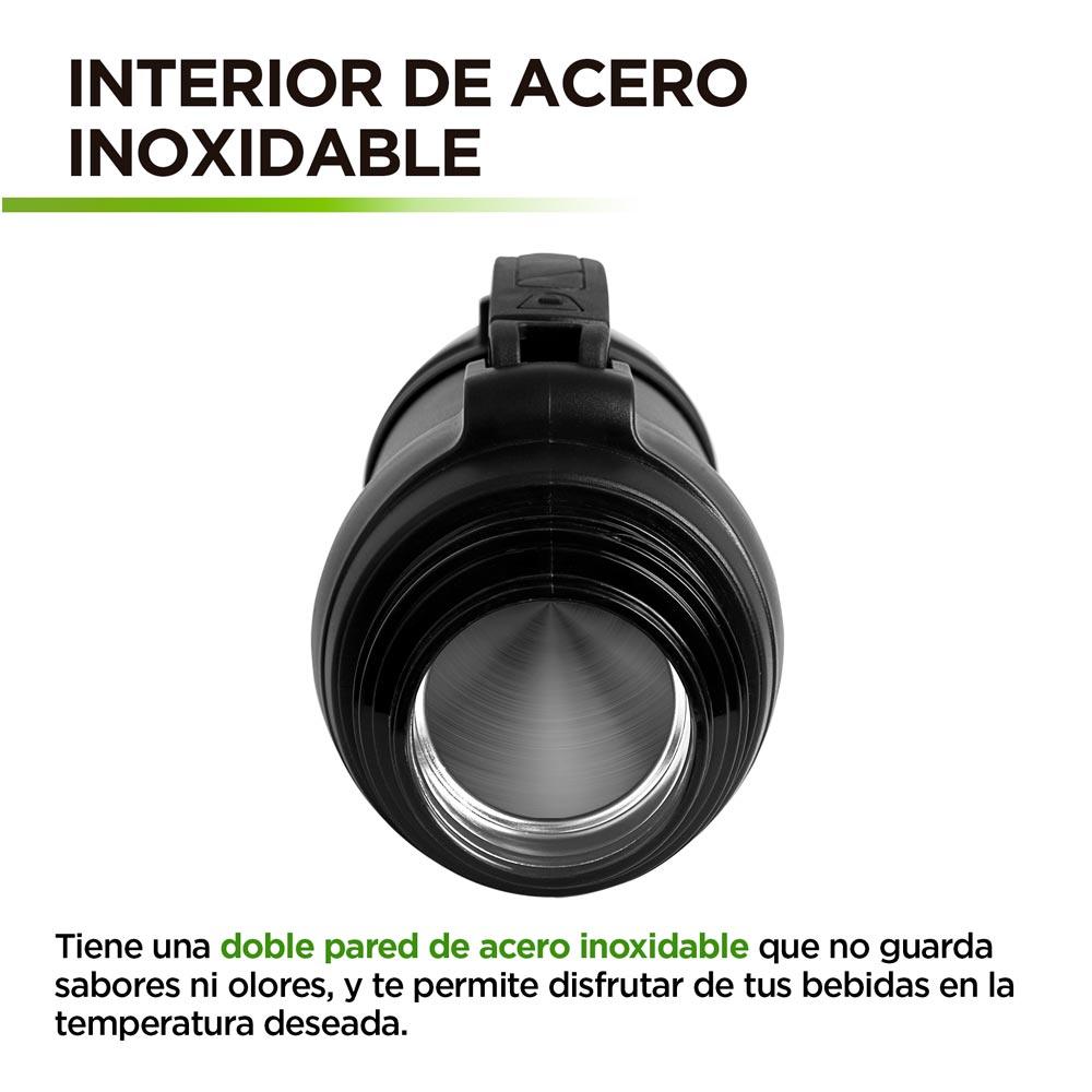 Termo de Acero Inoxidable 2 L con 2 Tazas y Correa HIKEO