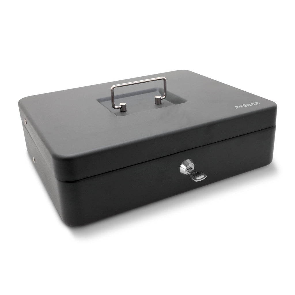 Caja Portátil para Dinero con Charola y 2 Llaves