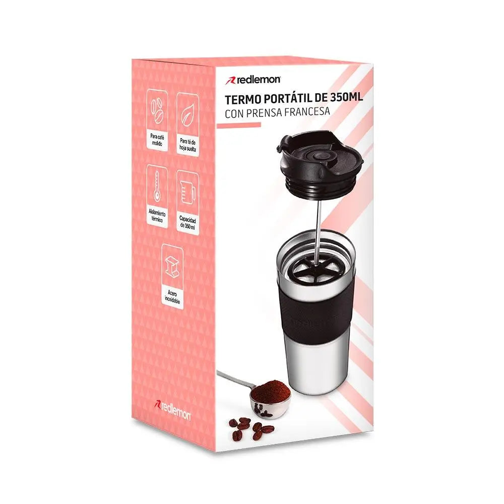 Termo con Prensa Francesa Integrada de 350 ml