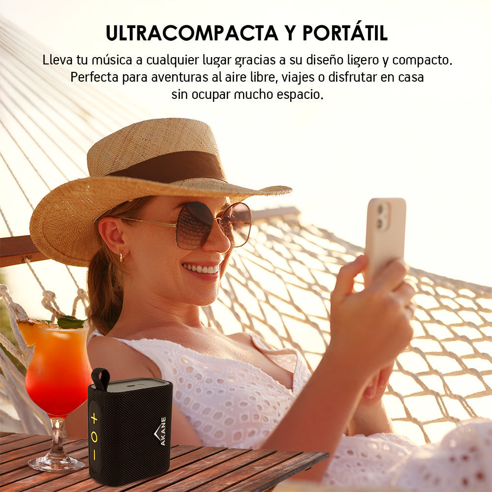 Bocina Bluetooth 5.3 Portátil Ultra Potente 7 W Resistente al Agua IP67