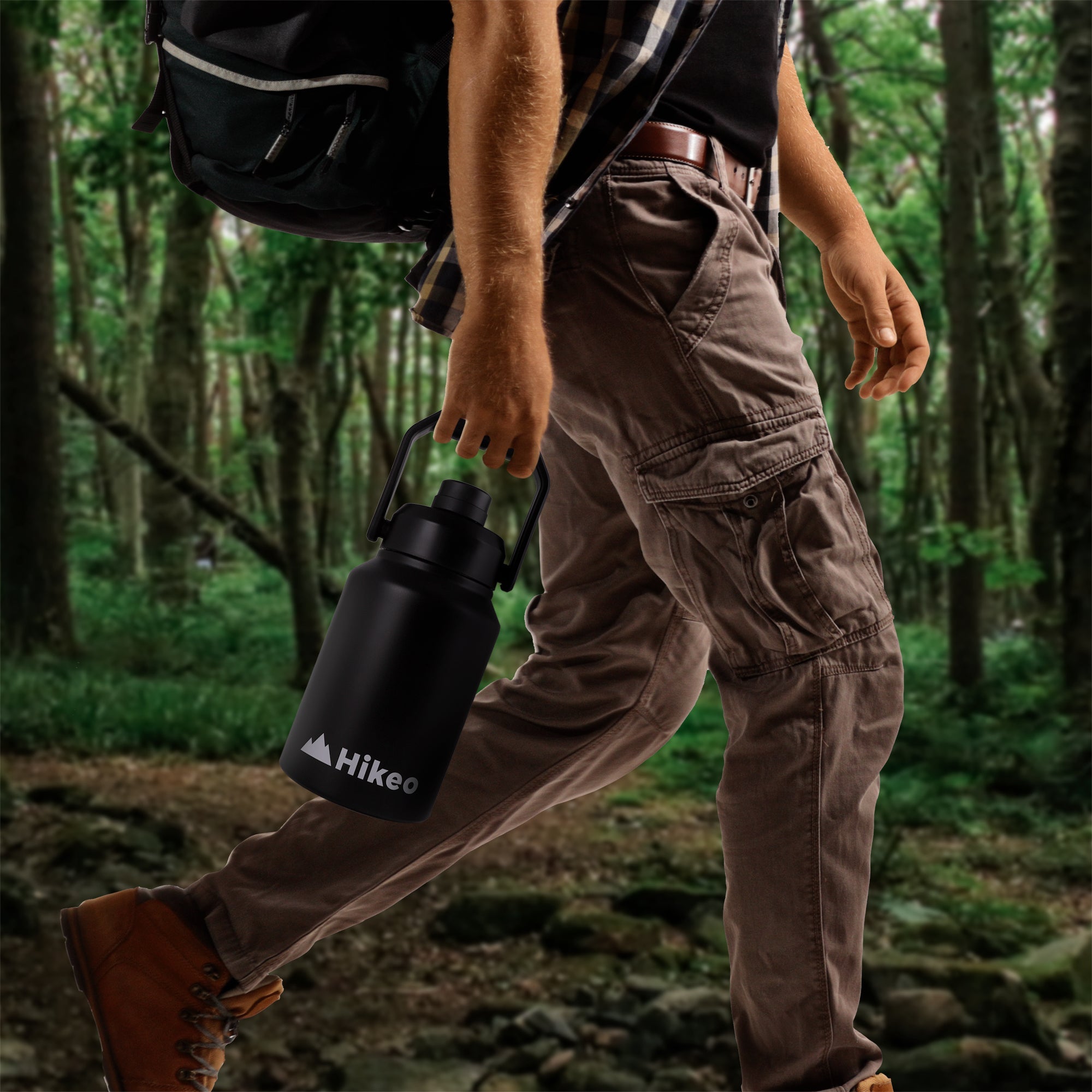 Termo de Acero Inoxidable 1.89 o 3.78 L con Asa HIKEO