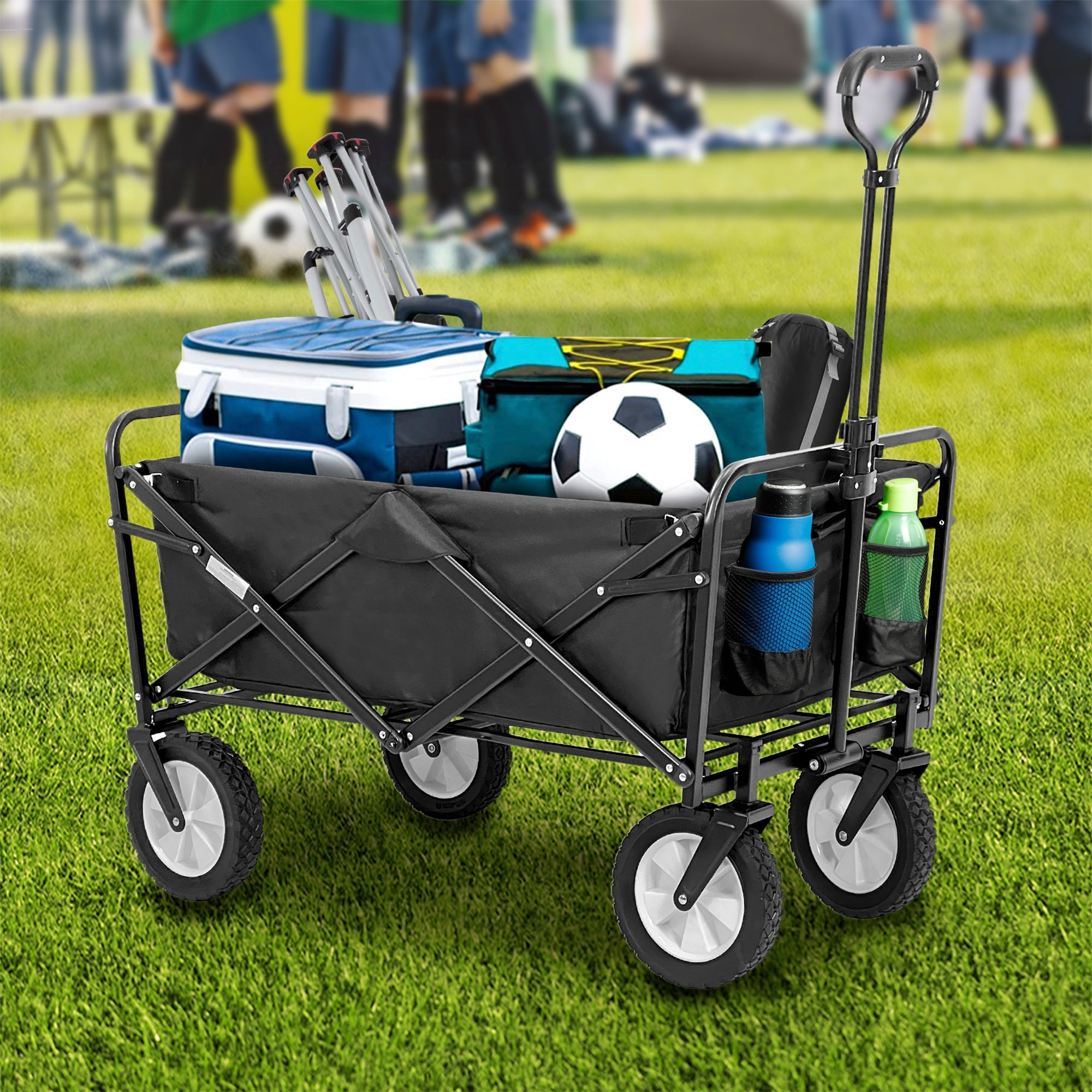 Carrito Plegable para Exterior de 70 kg con Bolsa HIKEO