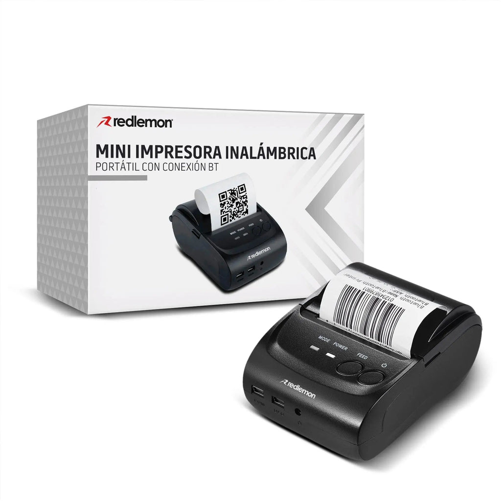 Mini Impresora Térmica Bluetooth de 58 mm para Tickets