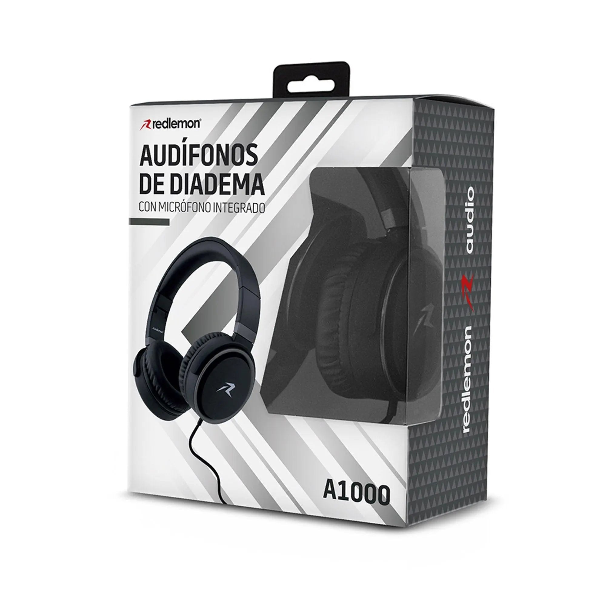 Audífonos alámbricos de diadema 3.5 mm con micrófono