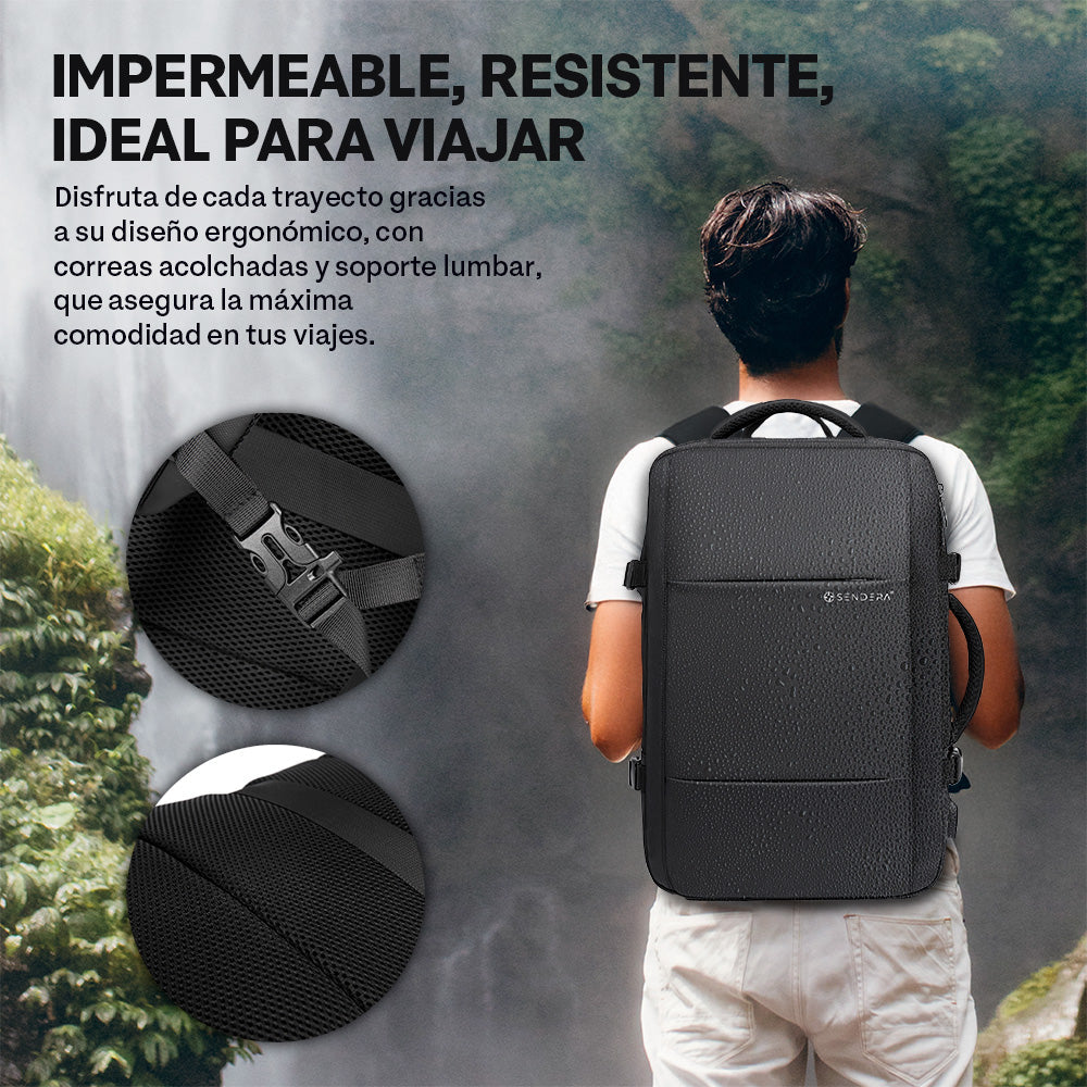 Mochila Expandible de 22 a 35 L para Laptop de 18 Pulgadas