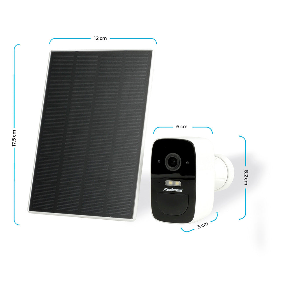 Cámara de Seguridad Exterior Batería Recargable Solar, Visión Nocturna y más
