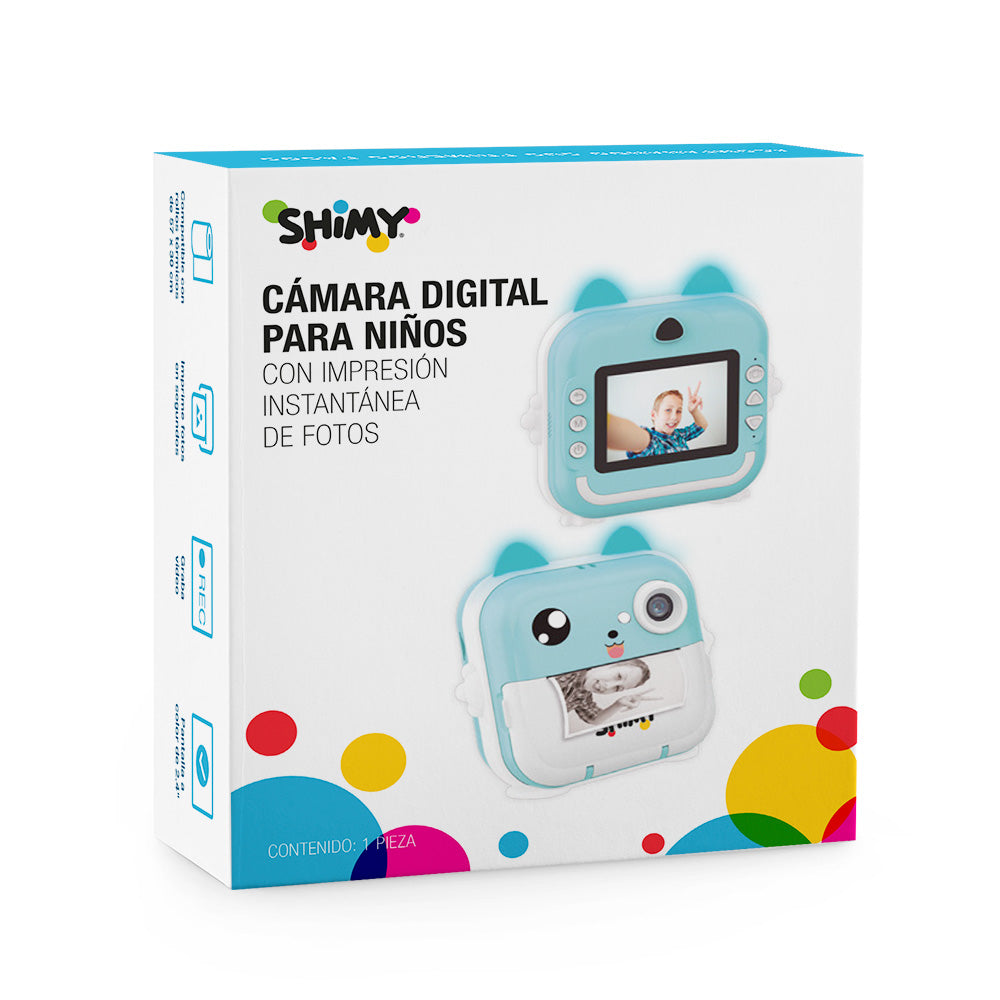 Cámara Fotográfica Digital para Niños con Impresión Instantánea de Fotos