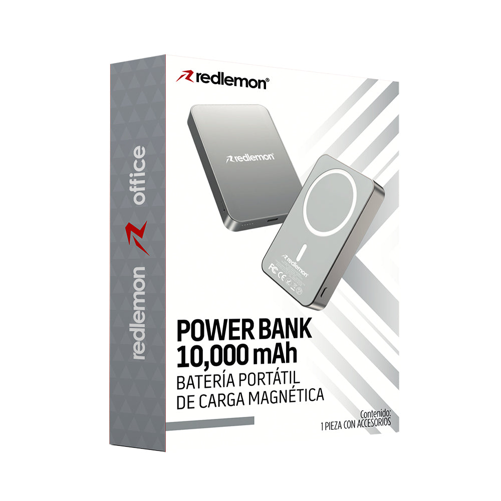 Power Bank Magnético de 10,000 mAh con Carga de 15 W