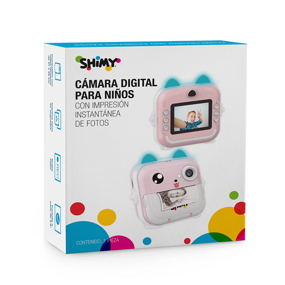 Cámara Fotográfica Digital para Niños con Impresión Instantánea de Fotos