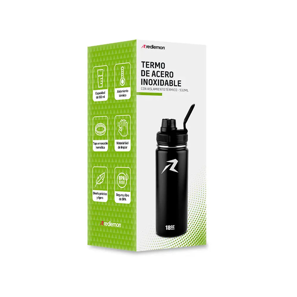 Termo de acero inoxidable 532 ml con doble pared