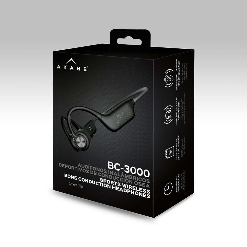 Audífonos de Conducción Ósea Deportivos Open Ear Bluetooth 5.4 y MP3 32GB Resistencia IPX8