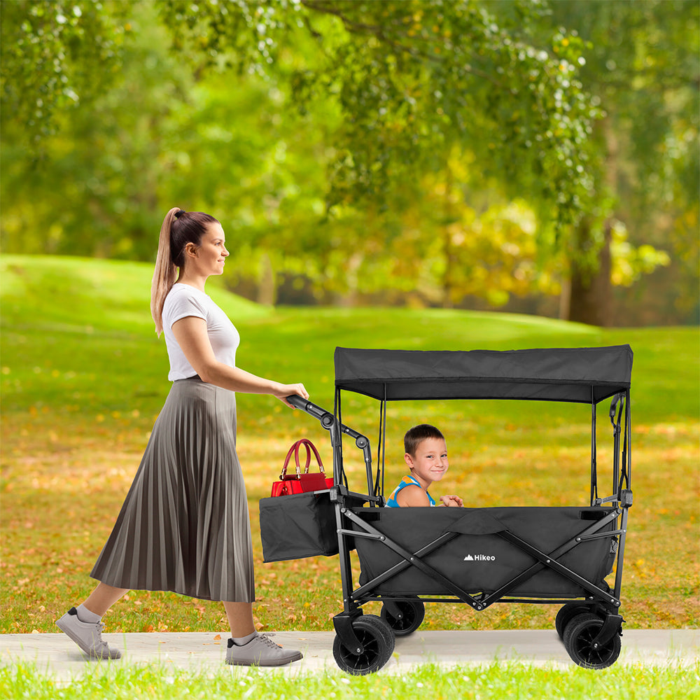Carrito Plegable Todo Terreno con Toldo 70 kg HIKEO