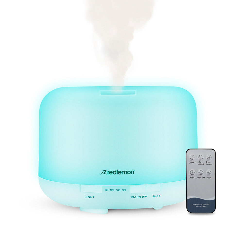 Humidificador y Difusor de Aceites Esenciales Luz LED 12 Colores (500ml)
