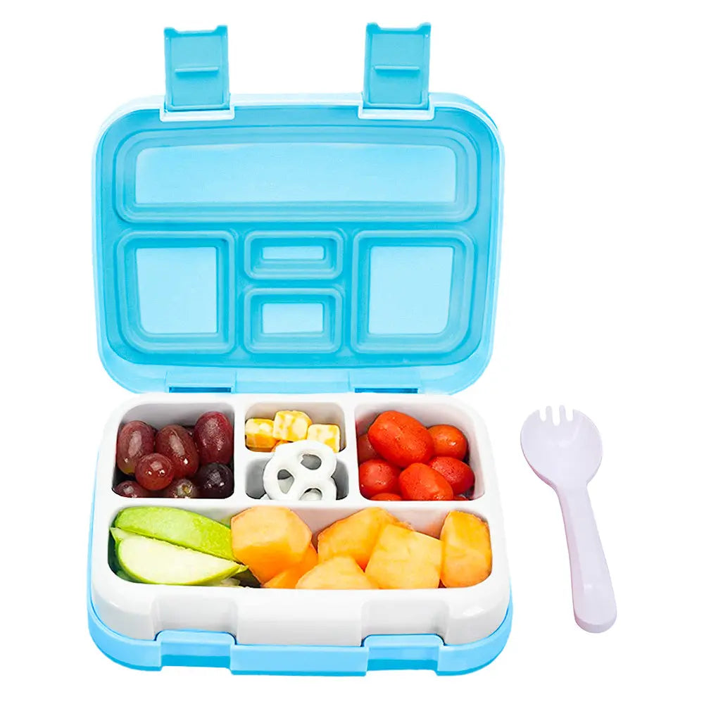 Lonchera Bento Box Infantil con 5 Divisiones y Cubierto