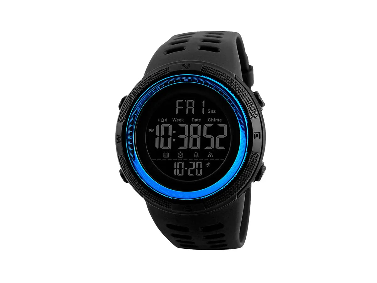 Reloj Deportivo Resistente Agua Digital, Alarma, Cronómetro 1251