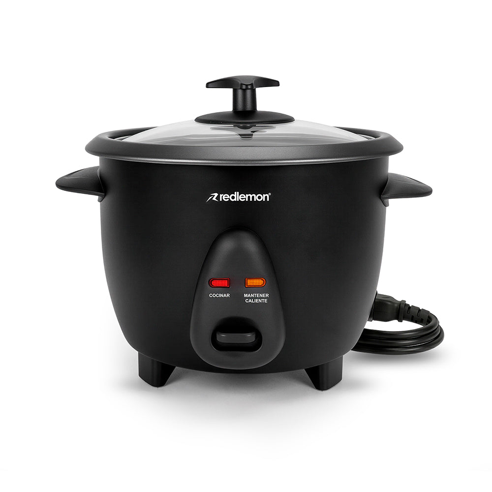 Arrocera Eléctrica Pequeña 0.6 L Antiadherente para 6 Tazas de Arroz Cocido