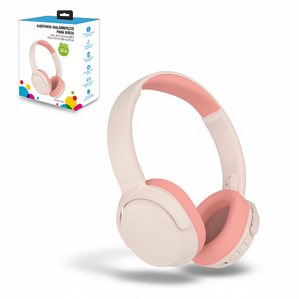 Audífonos para niños Bluetooth 5.4 con cable y microSD
