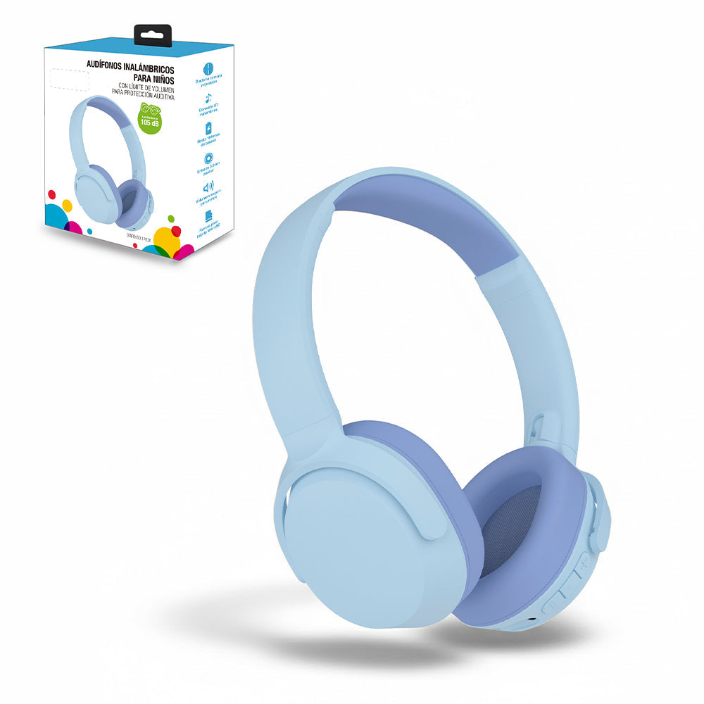 Audífonos para niños Bluetooth 5.4 con cable y microSD