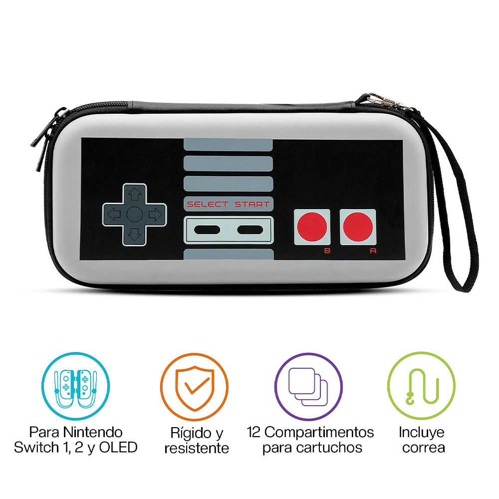 Funda para Nintendo Switch 1 y 2 Protector Retro Estuche Rígido
