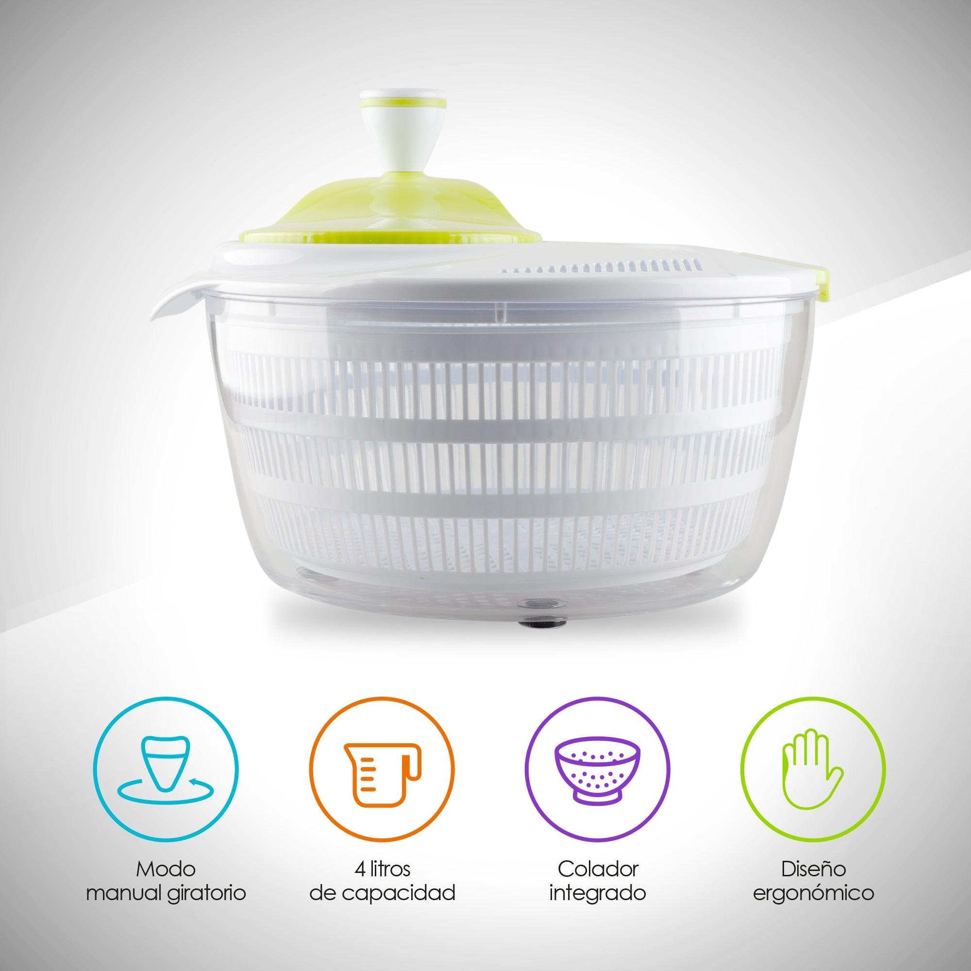 Centrifugadora de Ensalada de 4 L con Escurridor
