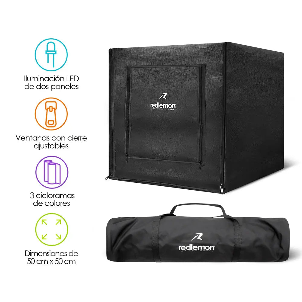 Caja de luz para fotografía de producto 50 x 50 cm