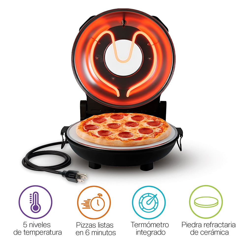 Horno Eléctrico para Pizza de 30 cm con Piedra Cerámica