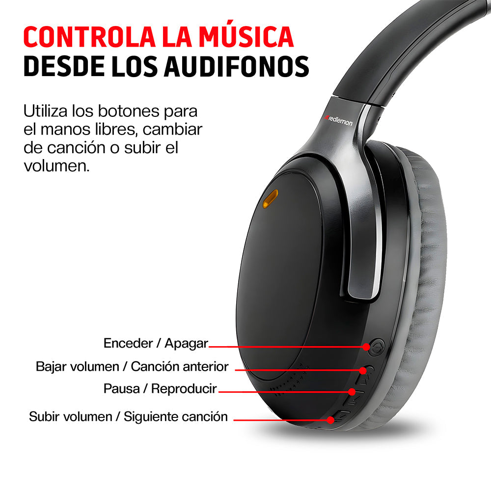 Audífonos Bluetooth Inalámbricos HD Diadema Aux. 3.5mm