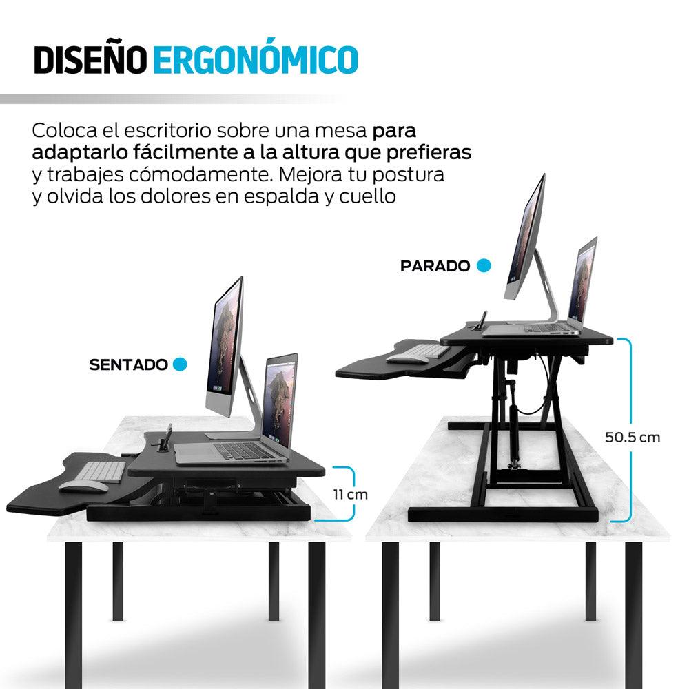 Escritorio de Pie para Computadora de Altura Ajustable Standing Desk