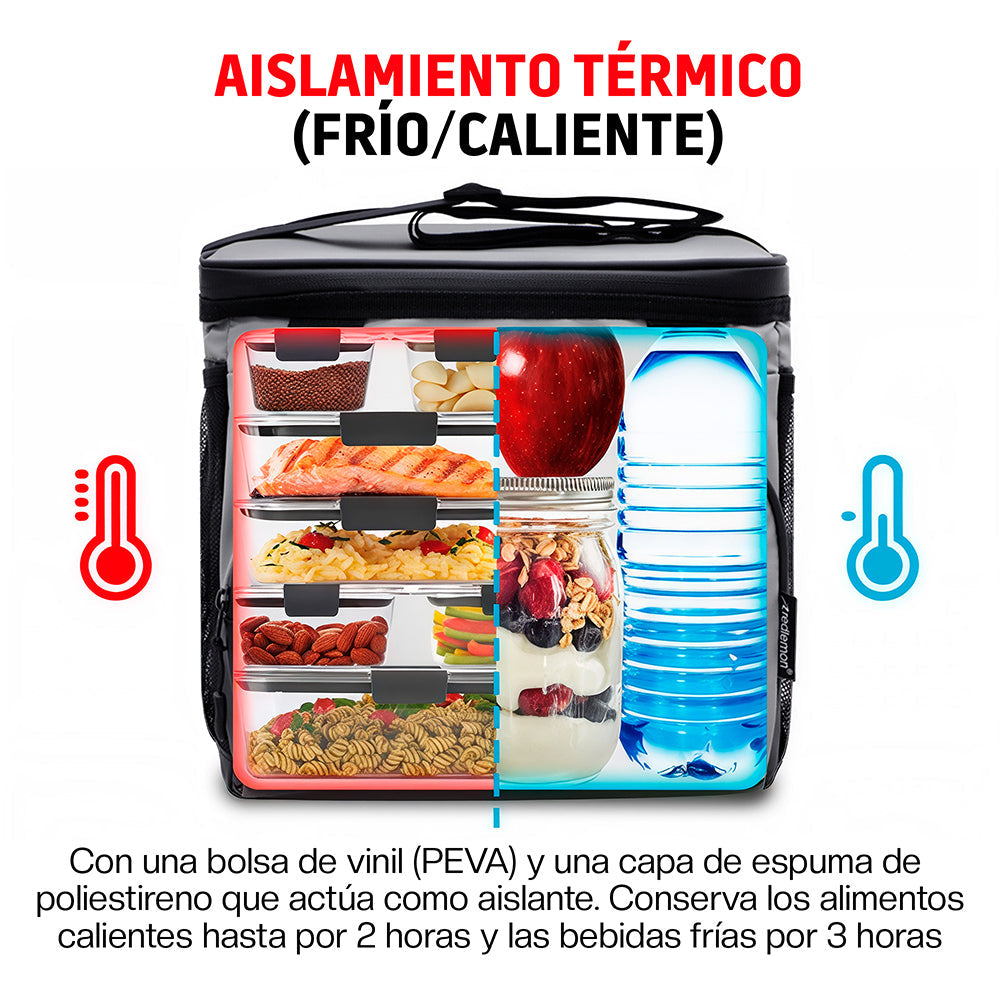 Lonchera Térmica de 11 L con Correa Ajustable