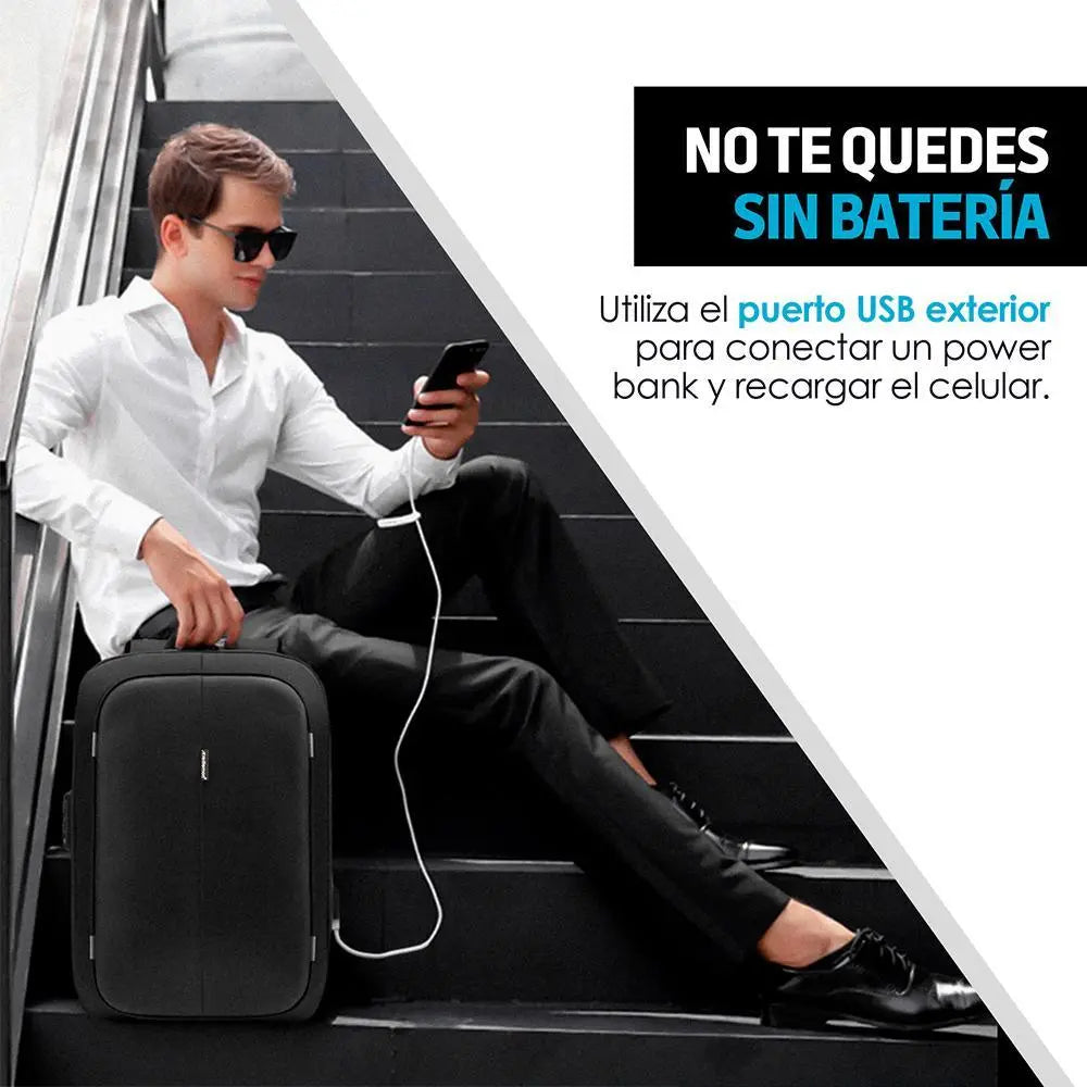 Mochila para laptop 15.6 pulgadas con candado y USB