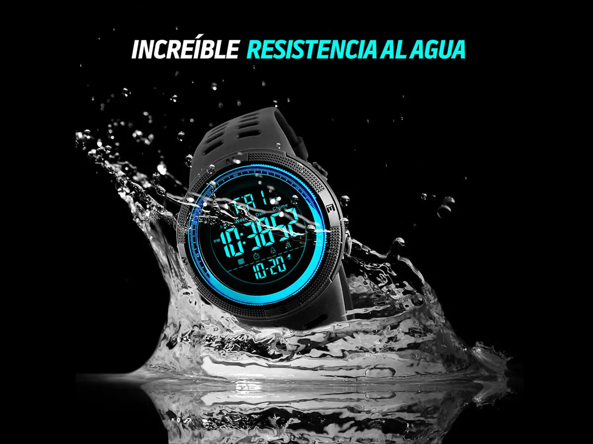 Reloj Deportivo Resistente Agua Digital, Alarma, Cronómetro 1251