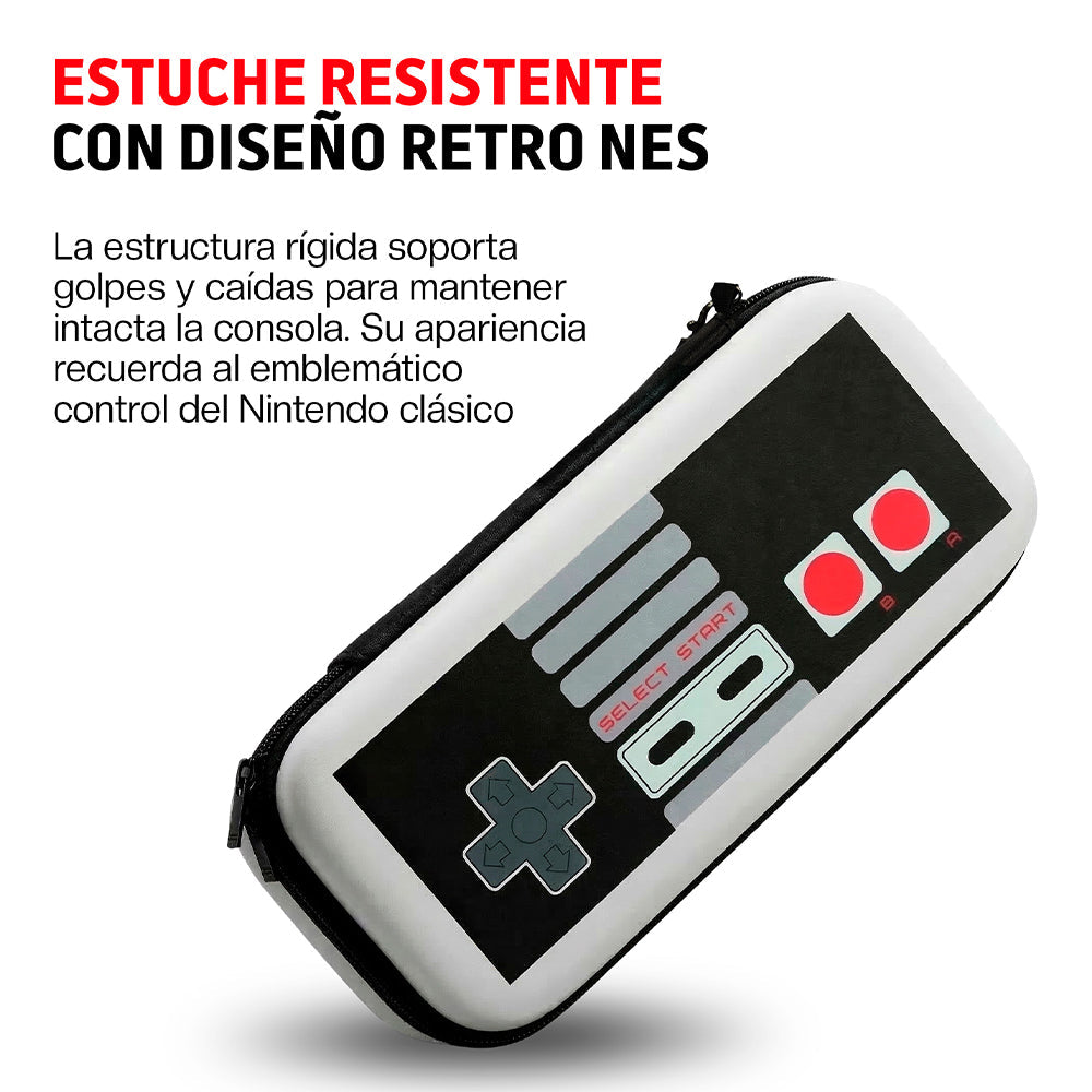 Funda para Nintendo Switch 1 y 2 Protector Retro Estuche Rígido